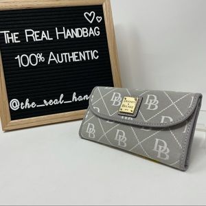 Dooney & Bourke Signature Quilt Continental Clutch